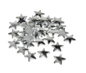Streusterne dick 36 Stück silber-glanz, Ø 2cm