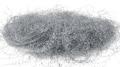 Folienwolle silber 50gr./Btl. 1mm Folie