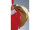Jutesack natur 60 x 90cm mit roter Kordel