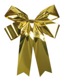 Schleife gold 4 Schlaufen 42 x 46cm, Folie