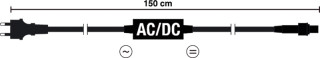 LED ExConnect230 Main schwarz, 1,5m max. Belastbarkeit 350 Watt
