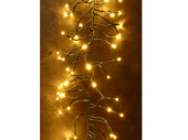 LED Girlandenlicht 300 LEDs warm-weiss, Kabel grün,...