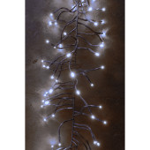 LED Girlandenlicht 300 LEDs kalt-weiss, Kabel grün,...