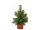 Tannenbäumchen mini H 23cm Ø 14cm, 32 Tips, Holzfuss