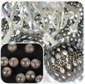 Metallbälle Ornament silber 20 Stück, Ø...