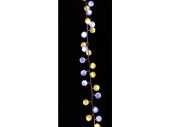 Lichterkette Baumwollkugeln warm-/kaltweiss gemischt...