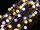 Lichterkette Baumwollkugeln warm-/kaltweiss gemischt für Innen, 3.8m, 128 LEDs, inkl. Netzteil