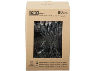 PRO Stringlight Dual 2x4m ExConnect31, outdoor IP44, 31V 2VA, 2 x 40 LEDs, inklusive 2 Switcher, ohne Anschlusskabel