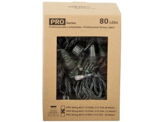 PRO Stringlight Dual 2x6m ExConnect31, outdoor IP44, 31V 2VA, 2 x 40 LEDs, inklusive 2 Switcher, ohne Anschlusskabel