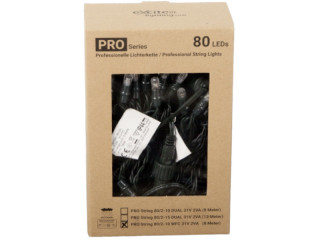 PRO Stringlight WFC 2x4m ExConnect31, outdoor IP44, 31V 2VA, 2 x 40 LEDs, inklusive 2 Switcher