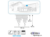 LED LV Ice Light 57 LEDs v2 kaltweiss, H 60-90cm, B 1m...