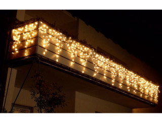 LED LV Ice Light 57 LEDs v2 warmweiss, H 60-90cm, B 1m 24V, Kabel transparent