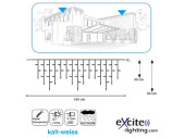 LED LV Ice Light 57 LEDs v2 kaltweiss, H 30-50cm, B 1,5m...