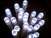 USB-Lichterkette 20 LEDs kaltweiss, indoor Kabel transp.,...