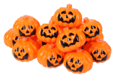 Halloweenkürbisse orange 20 Stück, 6,5 x 4,5cm,...