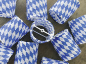 Lampions Bayern Nylon 20 Stück, Ø 6cm, H 8cm,...