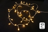 LED Boa filigran 60 LEDs warmweiss, Kabel silber, 3m für...