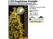 LED-Engelshaar Kristalle 2m 360 LEDs warmweiss,Kabel...