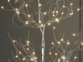LED Baum filigran 90 LEDs warmweiss, silber, H 120cm,...