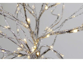 Baum silber mit 240LED 180cm warmweiss, für Innen
