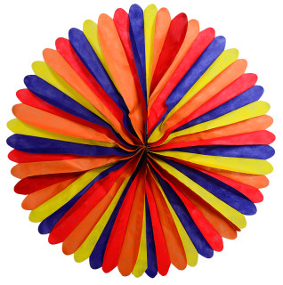 Faltrosette Maxi Longlife Ø100cm bunt wetterfest Vlies