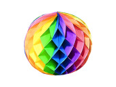 Wabenball bunt Ø 30cm Papier, schwer entflammbar