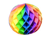 boule alvéolée multicolore Ø 40cm,...