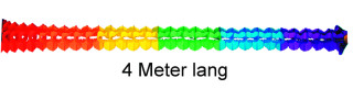 Papiergirlande bunt Ø 15cm 10m lang, schwer entflammbar