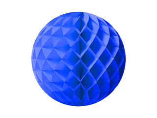 Wabenball blau Ø 30cm Papier, schwer entflammbar