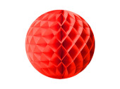 honeycomb ball red Ø 30cm, paper, flame-retardant