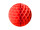 Wabenball rot Ø 30cm Papier, schwer entflammbar