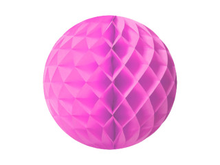 Wabenball pink Ø 30cm Papier, schwer entflammbar