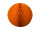 Wabenball orange Ø 30cm Papier, schwer entflammbar