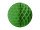 boule alvéolée verte Ø 30cm, papier, ignifuge