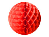 boule alvéolée rouge Ø 40cm, papier,...