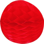 Wabenball rot Ø 40cm Papier, schwer entflammbar