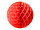 Wabenball rot Ø 40cm Papier, schwer entflammbar