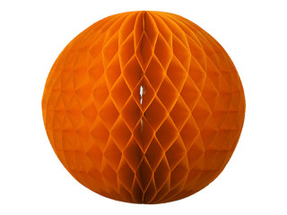 Wabenball orange Ø 40cm Papier, schwer entflammbar