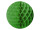 honeycomb ball green Ø 40cm, paper, flame-retardant