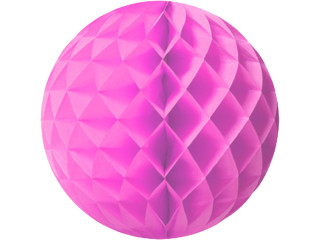 Wabenball pink Ø 50cm Papier, schwer entflammbar