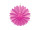 Faltrosette pink Ø 35cm Papier, schwer entflammbar