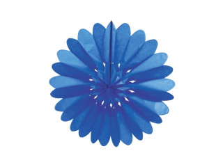 rosace pliable bleue Ø60cm, papier, ignifuge