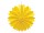 folding rosette yellow Ø60cm, paper, flame-retardant