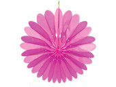 Faltrosette pink Ø 60cm Papier, schwer entflammbar