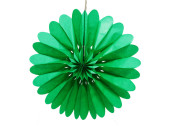 folding rosette green Ø60cm, paper, flame-retardant