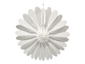 folding rosette white Ø60cm, paper, flame-retardant