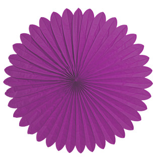 Faltrosette violett Ø 120cm Papier, schwer entflammbar