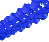 Papiergirlande blau Ø 15cm 4m lang, schwer...