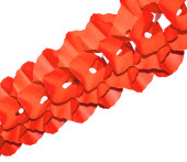 Papiergirlande gross rot Ø25cm,10m,schwer entflammbar