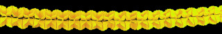 Papiergirlande gross gelb Ø25cm,10m,schwer entflammbar